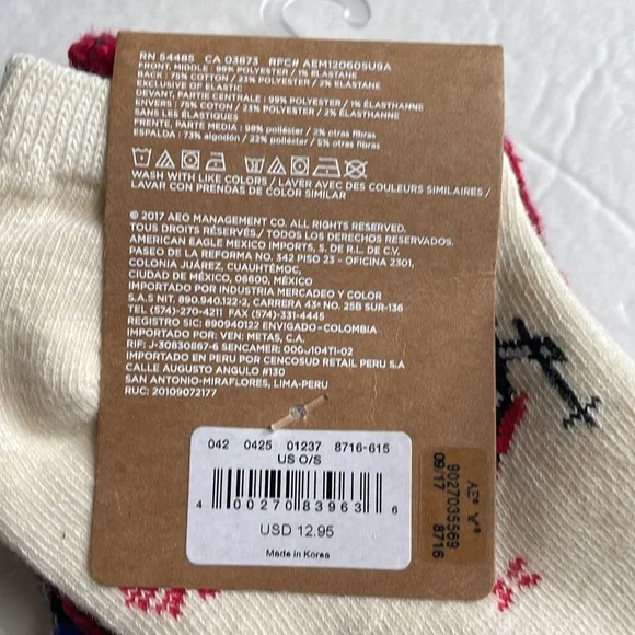 NWT three pairs of American Eagle shortie socks, holiday socks - Picture 4 of 5